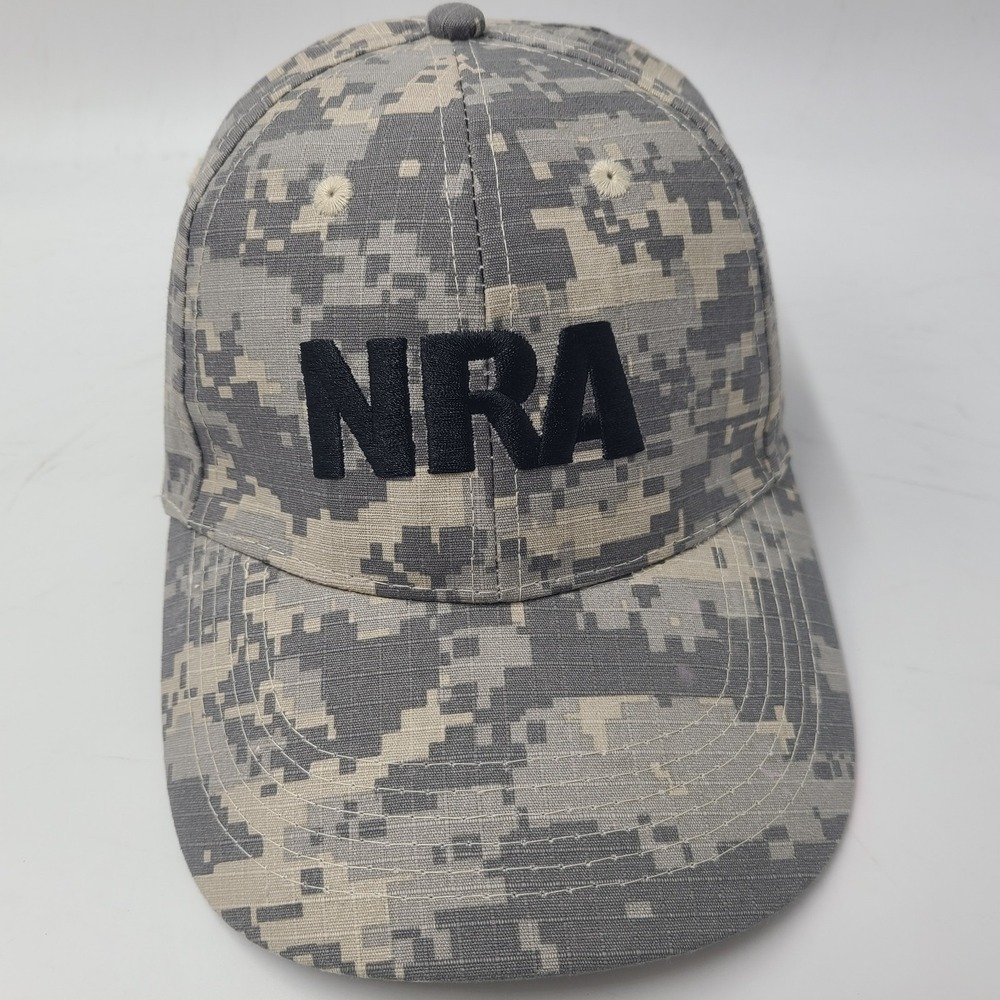 NRA Hat Adjustable Digital Camo‎ Gray National Rifle Association Gun Rights Men